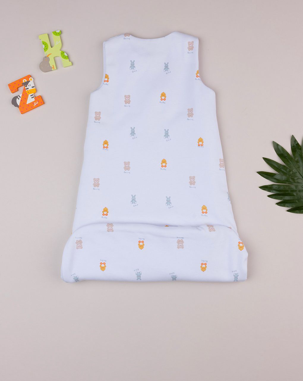 Sacco nanna unisex bianco baby smile - tog 1