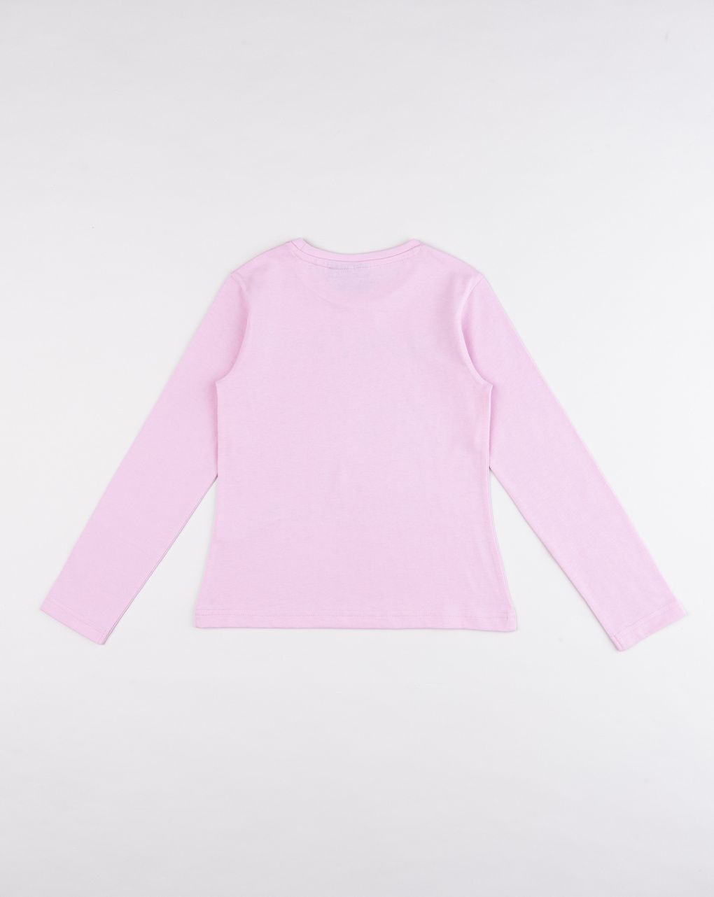T-shirt bambina a maniche lunghe rosa pastello k-pop