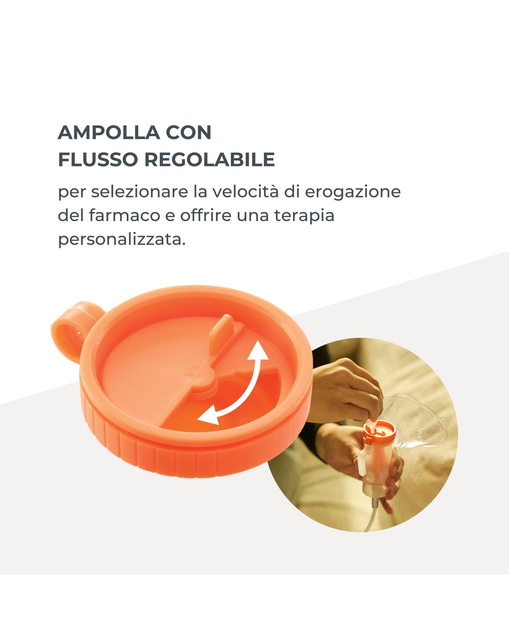 Aerosol a pistone per bambini e adulti modello 5023 dispositivo medico - nuvita
