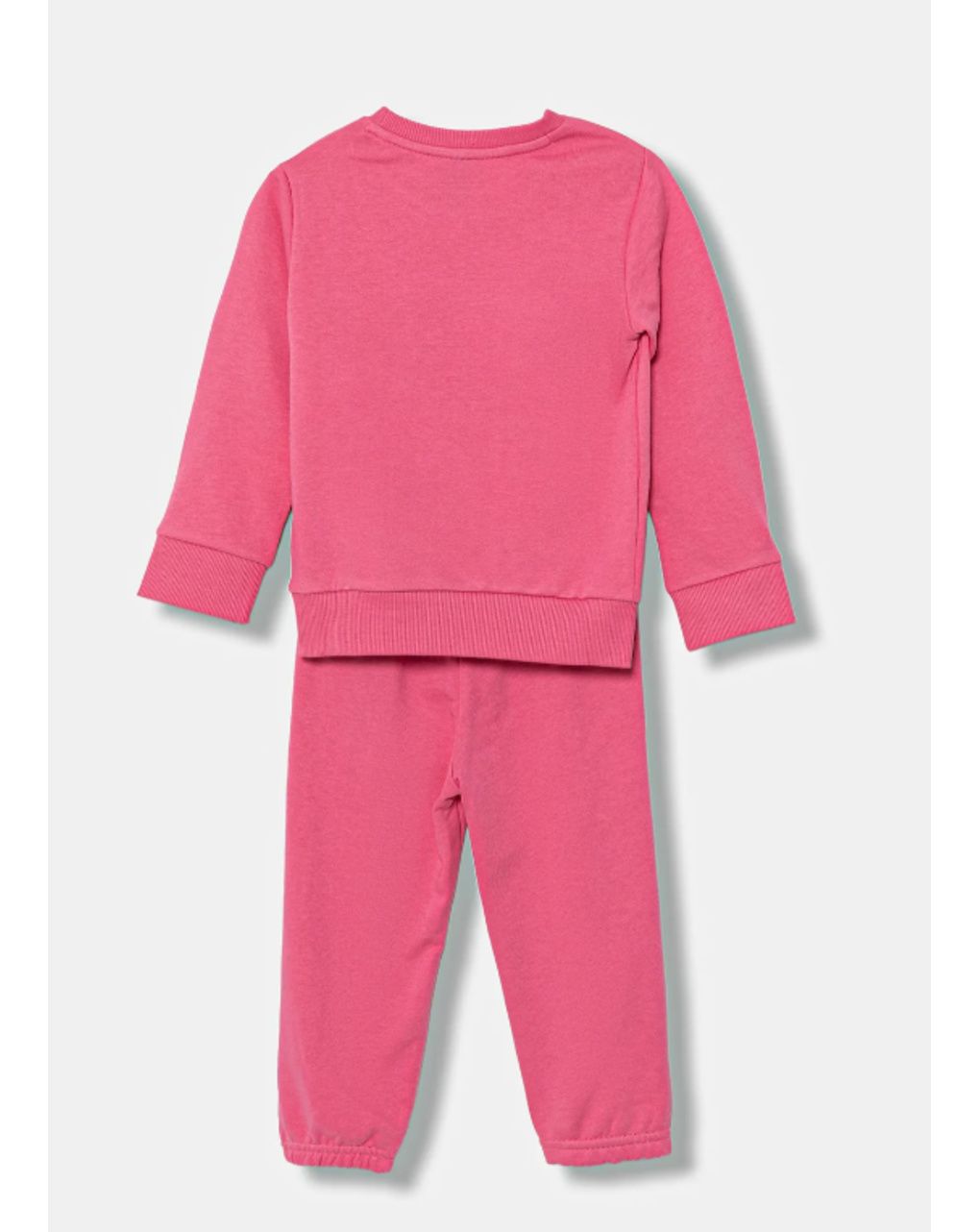 Set jogger bambina rosa e bianco adidas
