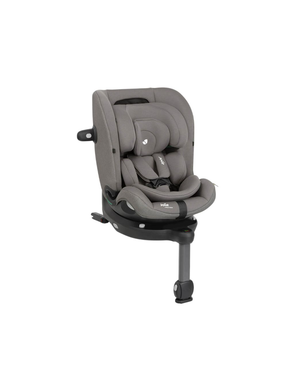 Joie - i-pivot™ grow seggiolino auto i-size con rotazione a 360º dalla nascita a rialzo con schienale, 40 a 135 cm (0-10 anni), colore thunder