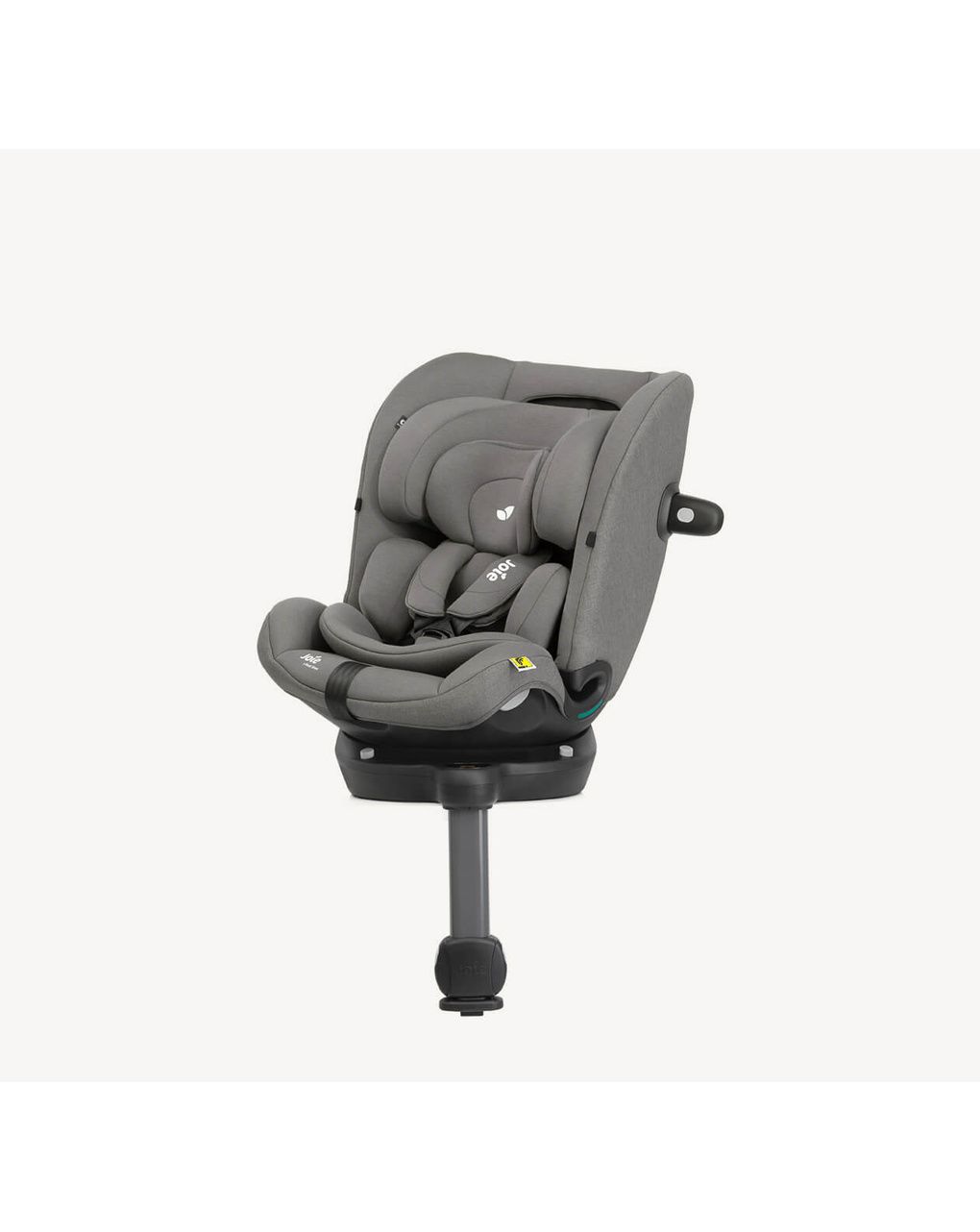 Joie - i-pivot™ grow seggiolino auto i-size con rotazione a 360º dalla nascita a rialzo con schienale, 40 a 135 cm (0-10 anni), colore thunder