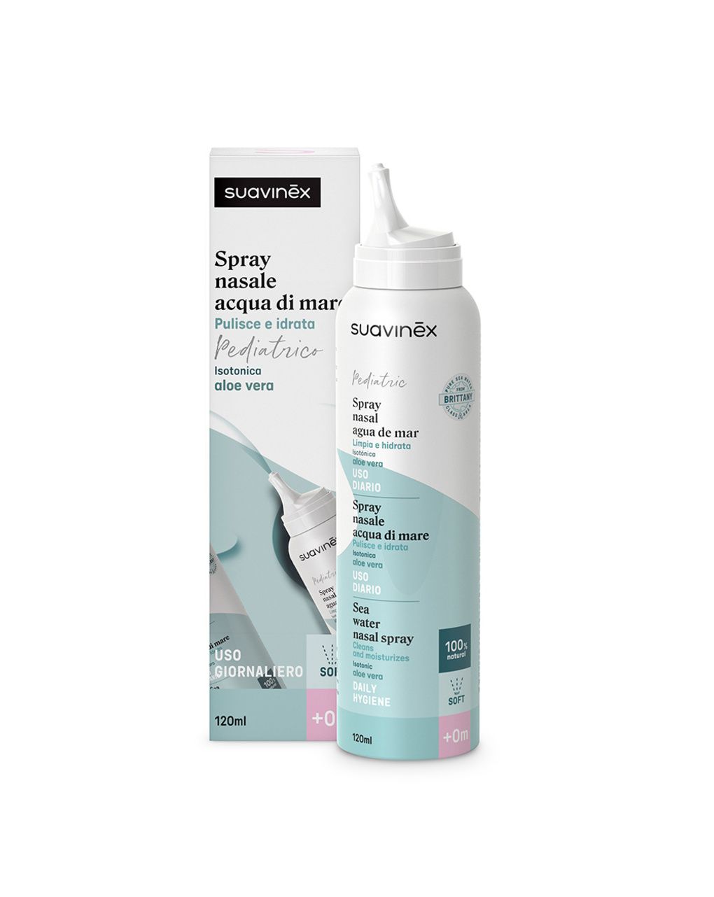 Spray nasale isotonico aloe +0m 120ml - suavinex