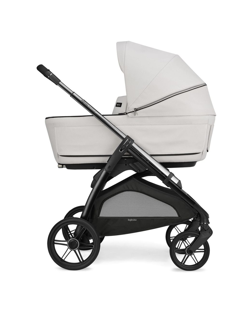 Sistema modulare aptica system quattro - opal ivory con telaio litio e seggiolino auto darwin infant recline - 2025 - inglesina