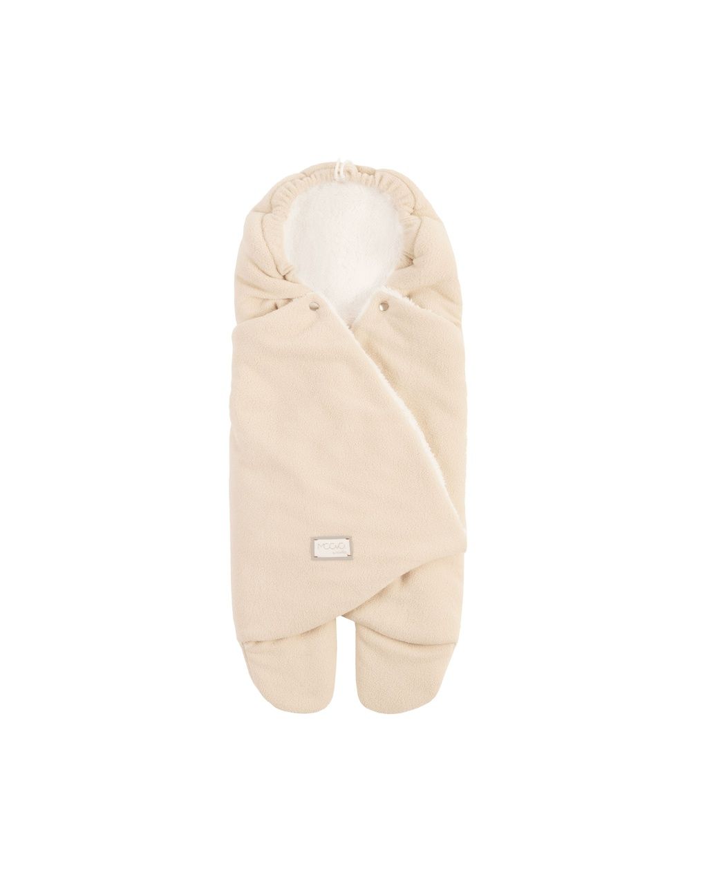 Copertina neonato con gambe e cappuccio cuddle / beige e panna - 9100 - nuvita