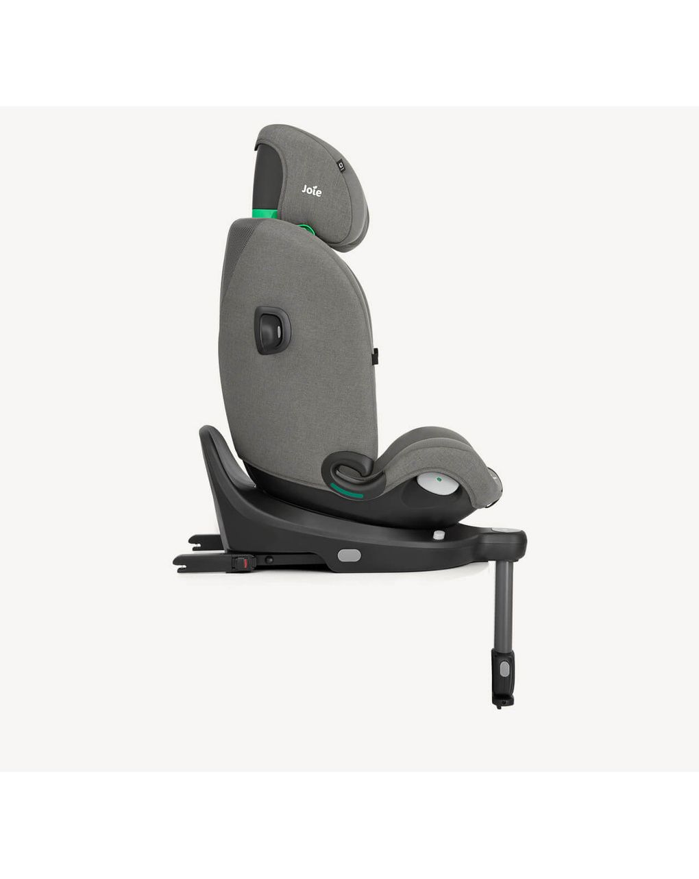 Joie - i-pivot™ grow seggiolino auto i-size con rotazione a 360º dalla nascita a rialzo con schienale, 40 a 135 cm (0-10 anni), colore thunder