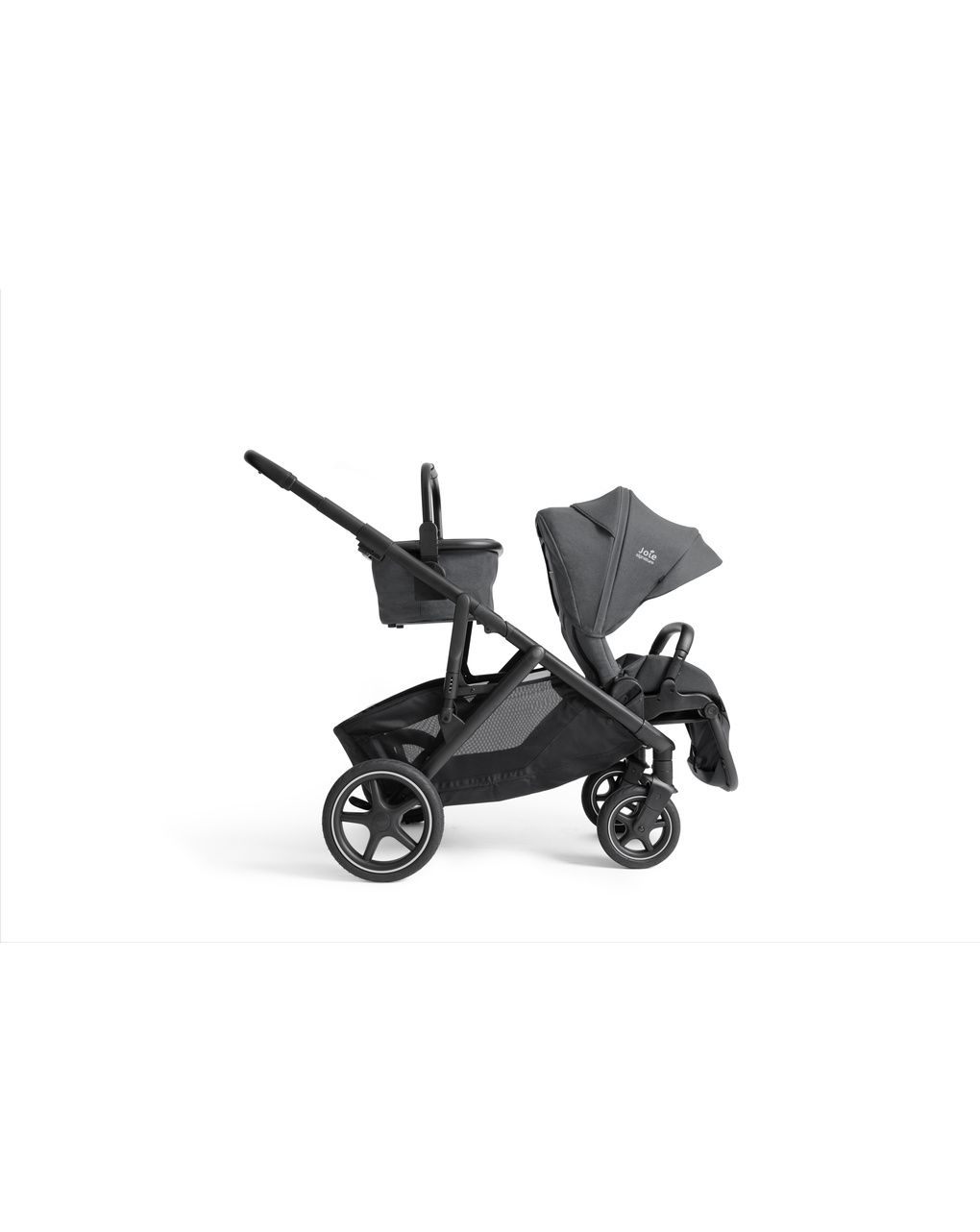 Joie signature - versiti™ passeggino da singolo a doppio, dalla nascita fino a 22 kg per ogni seduta, colore ebony