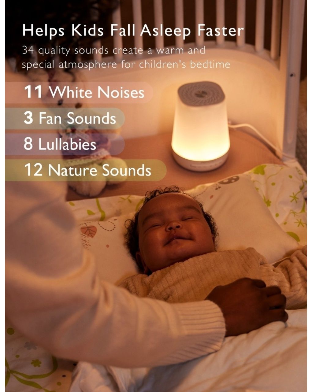 Momcozy smart nightlight e sound white noise app control