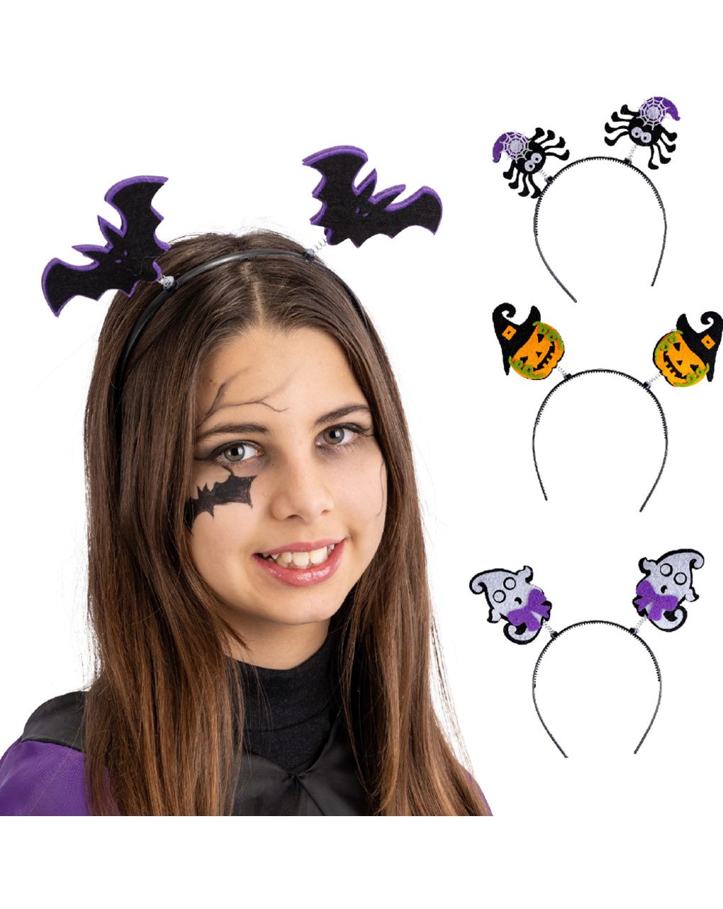 Cerchietto halloween in feltro mod.assortiti