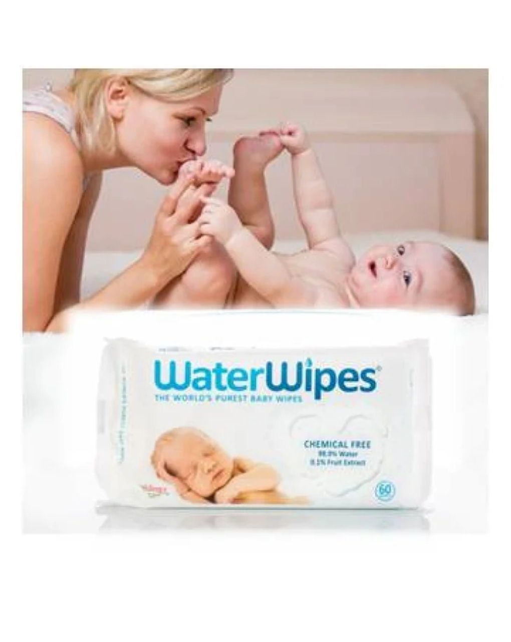 Salviette umidificate baby 99.9% acqua bio pack of 28 - water wipes
