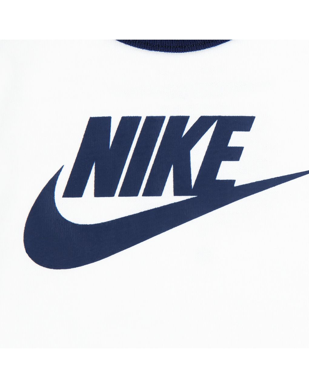Completo 3 pezzi nike bimbo con felpa, body e pantaloni (blu navy/bianco)