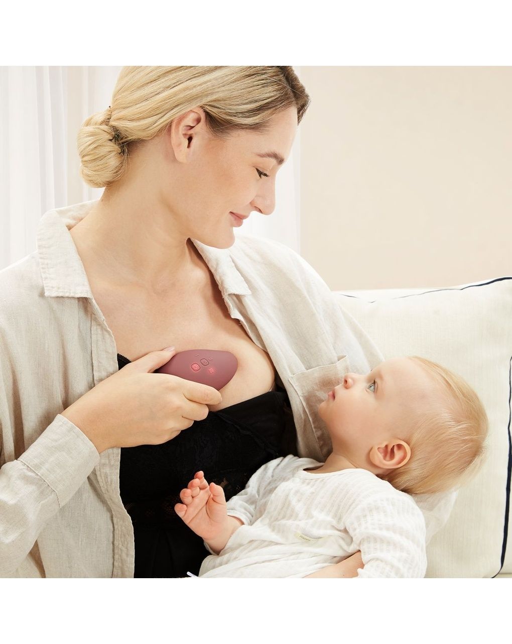 Momcozy warming lactation massaggiatore riscaldante per l'allattamento 2-in-1 pack1
