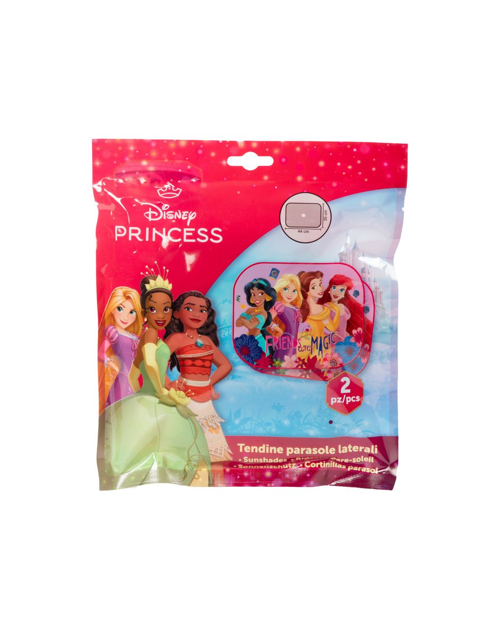 Coppia tendine laterali princess 44x35 cm - disney