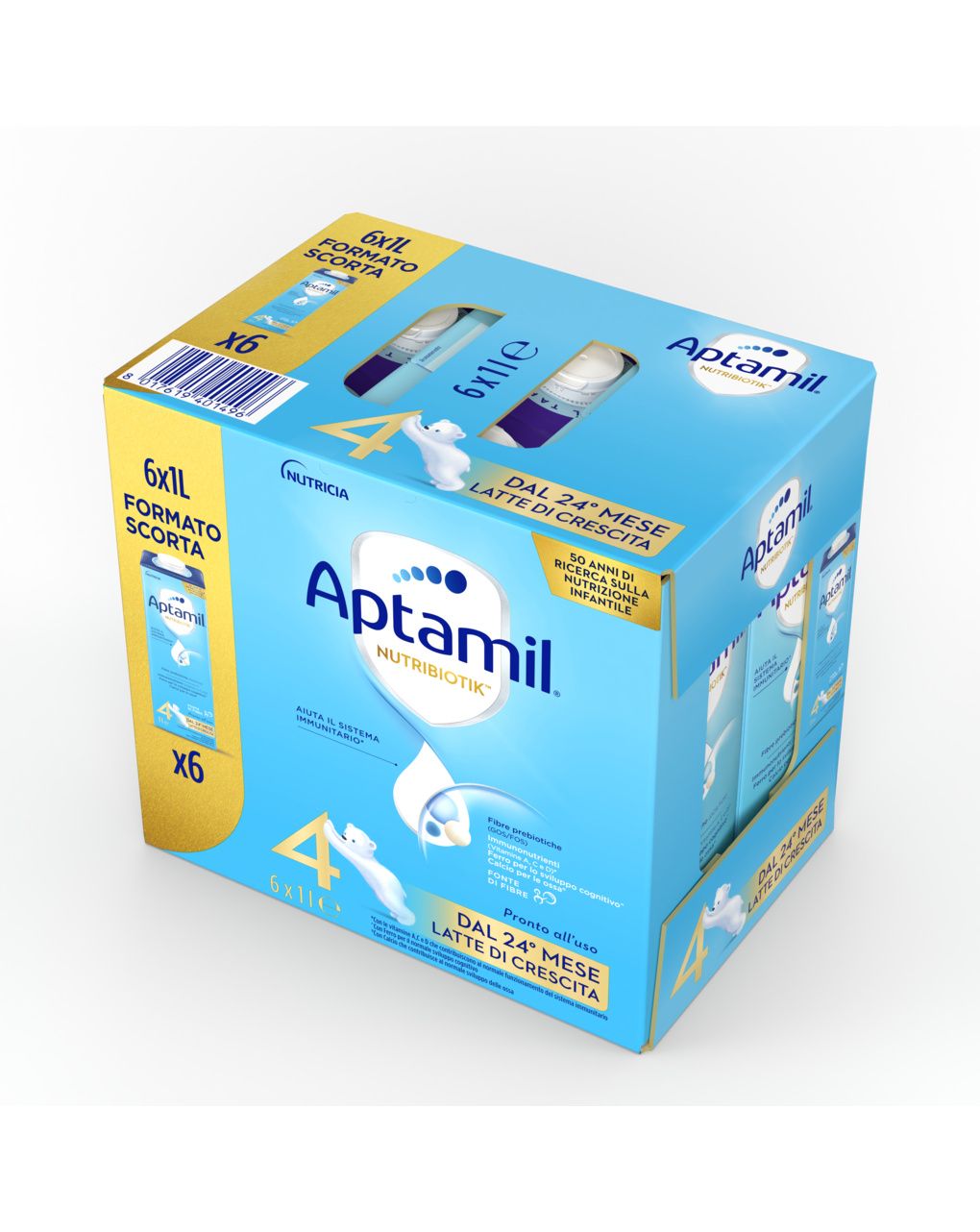 Latte di crescita gum 4 6x1000ml - aptamil