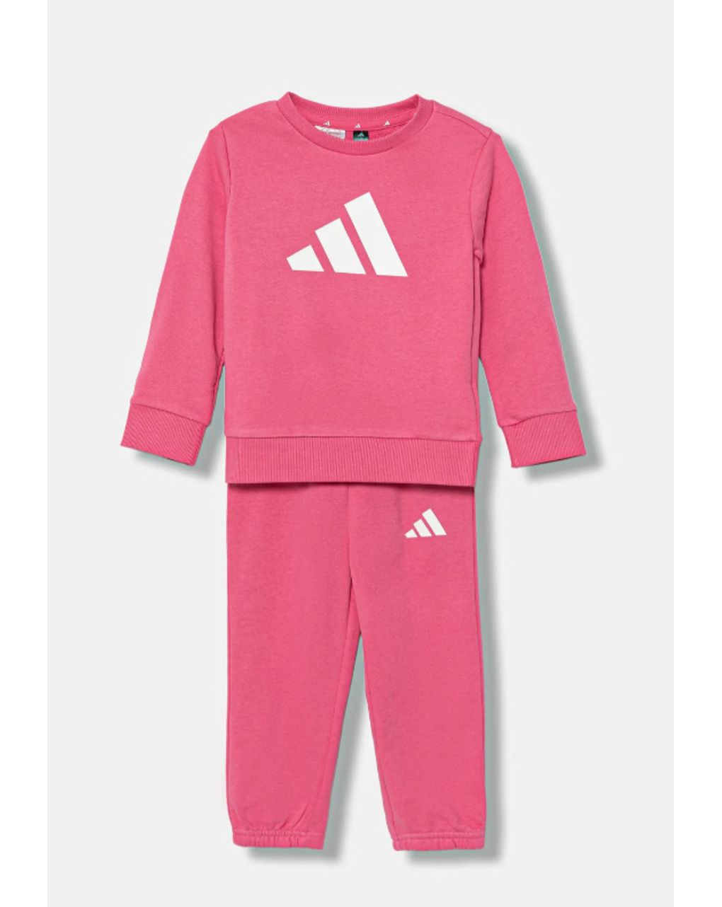 Set jogger bambina rosa e bianco adidas