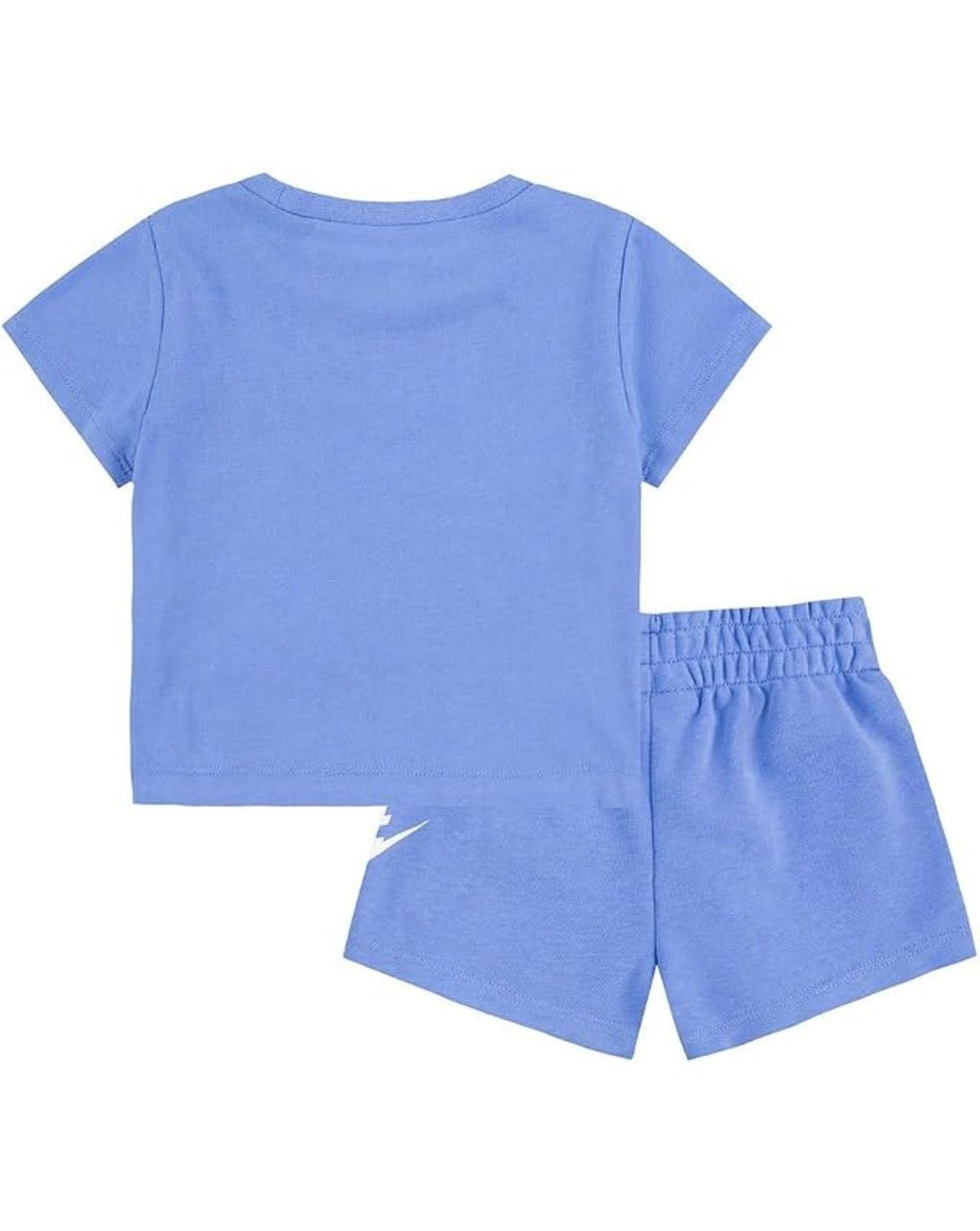 Completo nike bambino t-shirt e shorts azzurro e bianco
