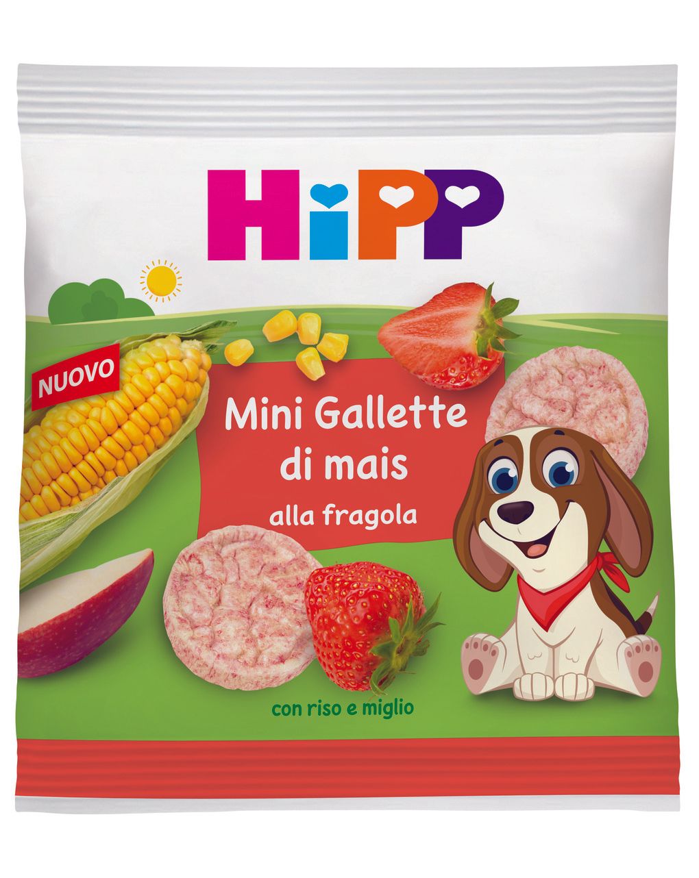 Mini gallette di mais alla fragola - hipp