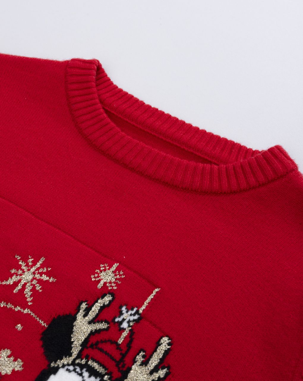 Maglione bambina minnie disney natale rosso