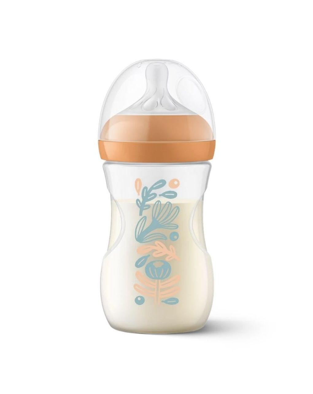 Biberon natural response 260ml deco natura - arancione - avent