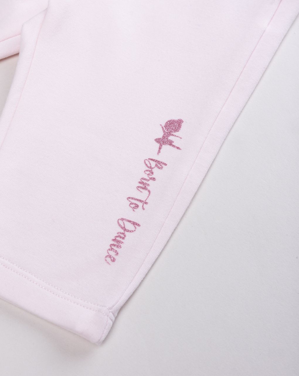 Pantalone felpa neonata ballerine rosa chiaro