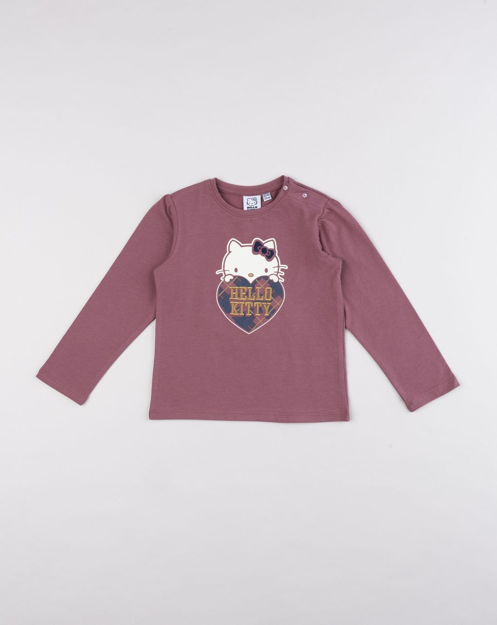 T-shirt bimba hello kitty rosa antico