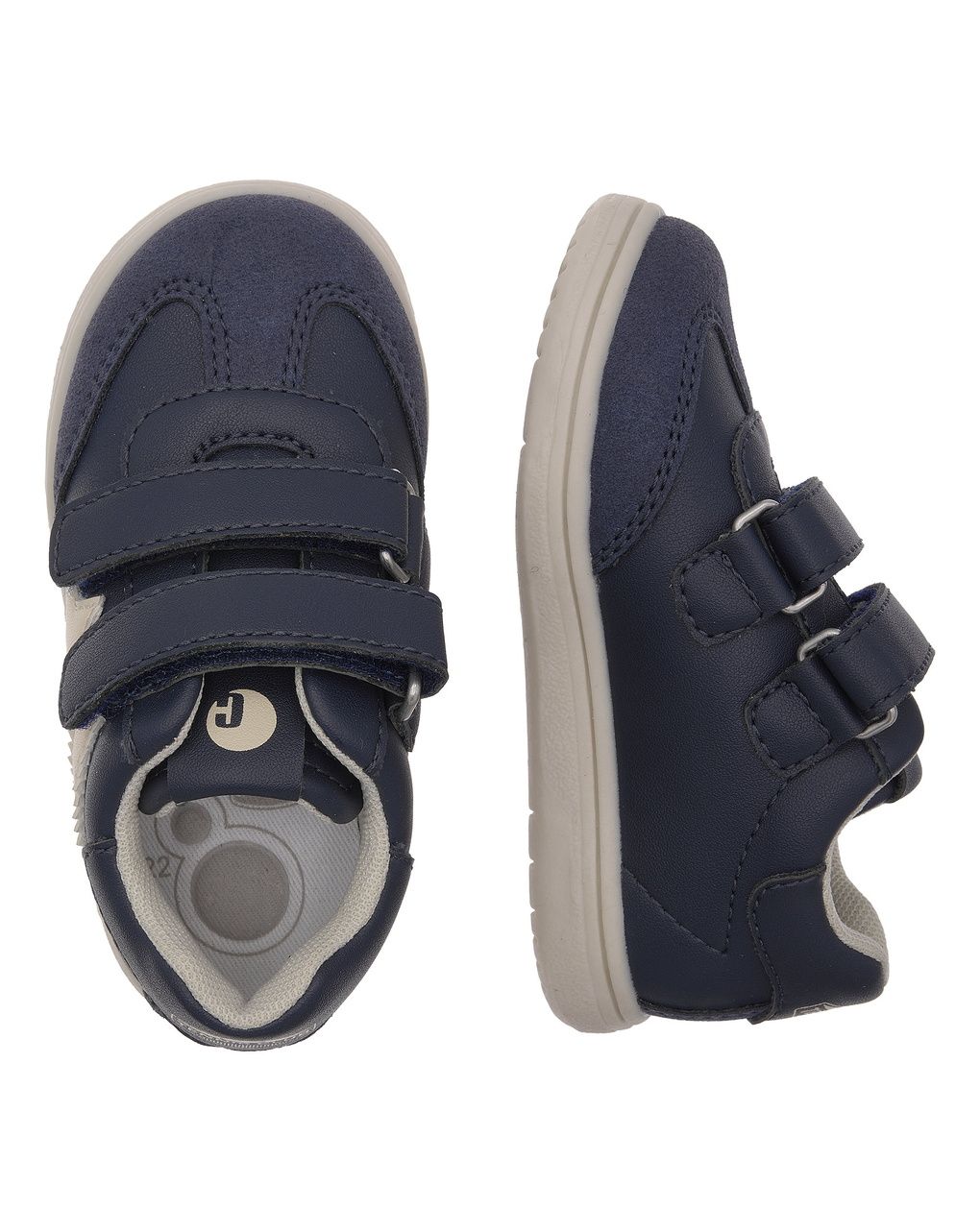 Chicco - sneakers blu caos bambino con doppio strappo e stella