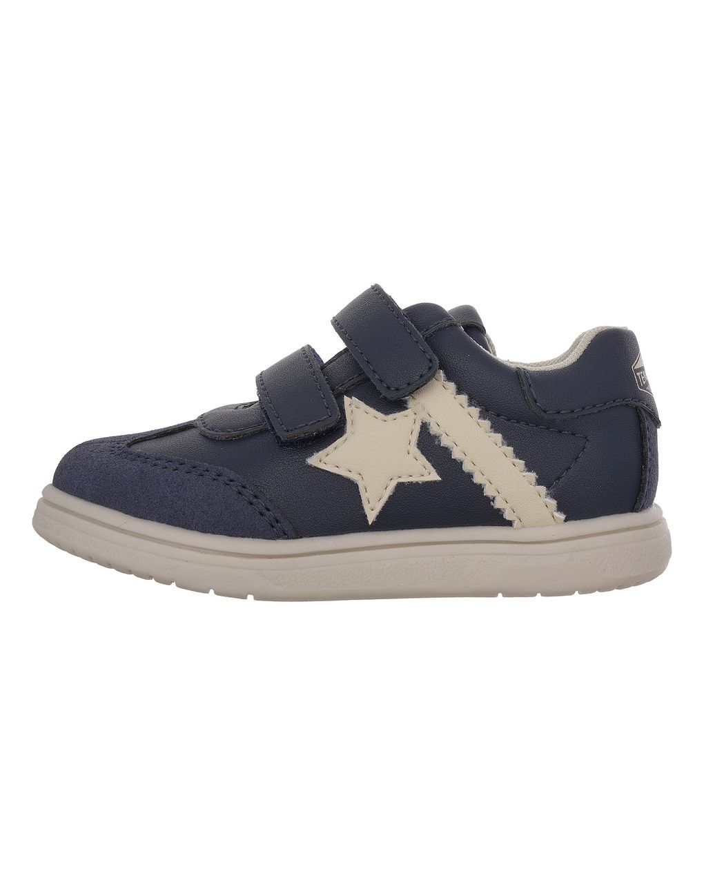 Chicco - sneakers blu caos bambino con doppio strappo e stella