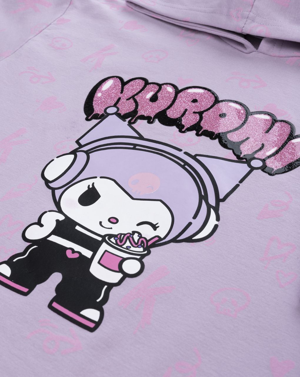 Felpa pesante bambina kuromi lilla