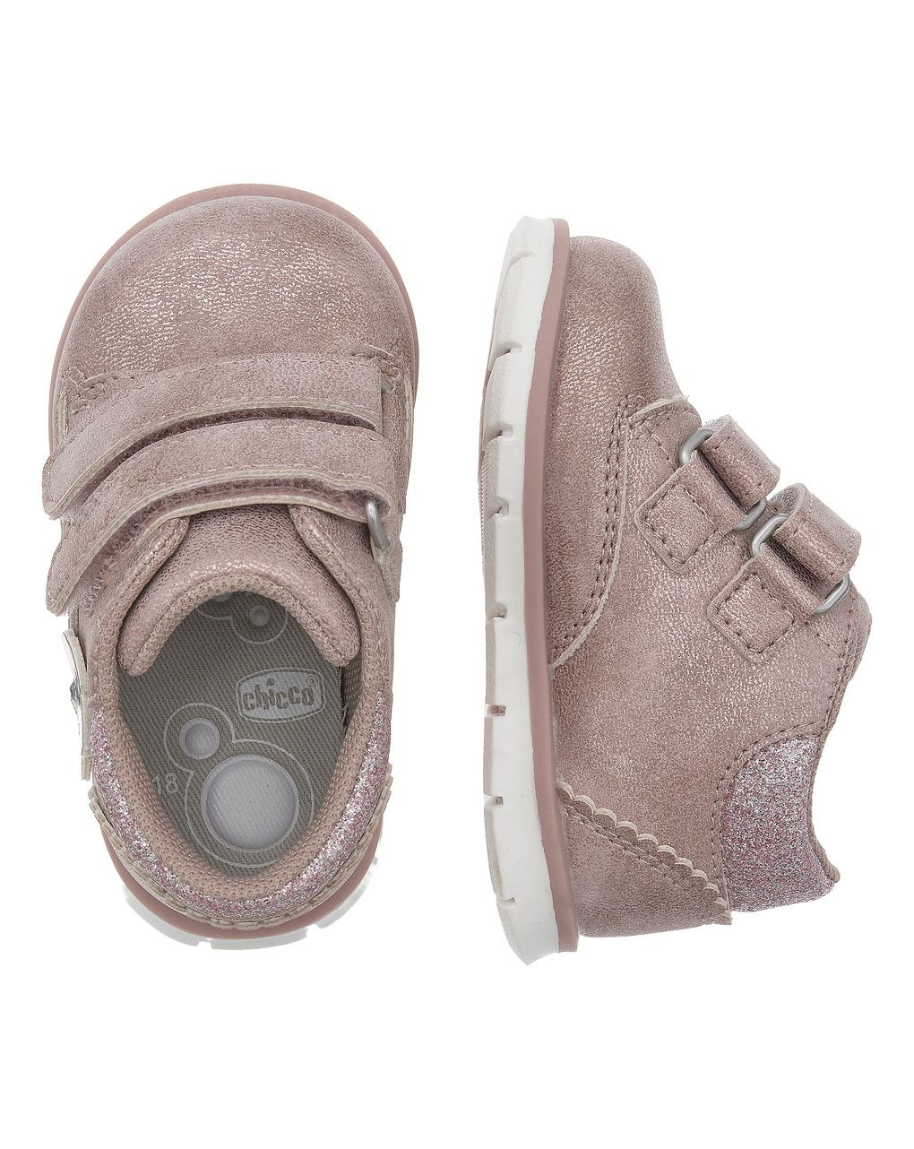 Chicco - polacchino fiesta bambina con fiorellini applicati