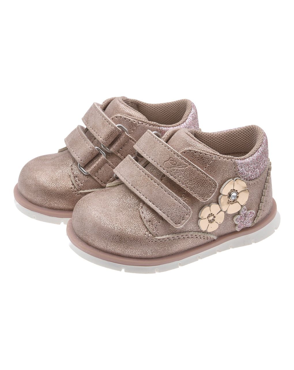 Chicco - polacchino fiesta bambina con fiorellini applicati