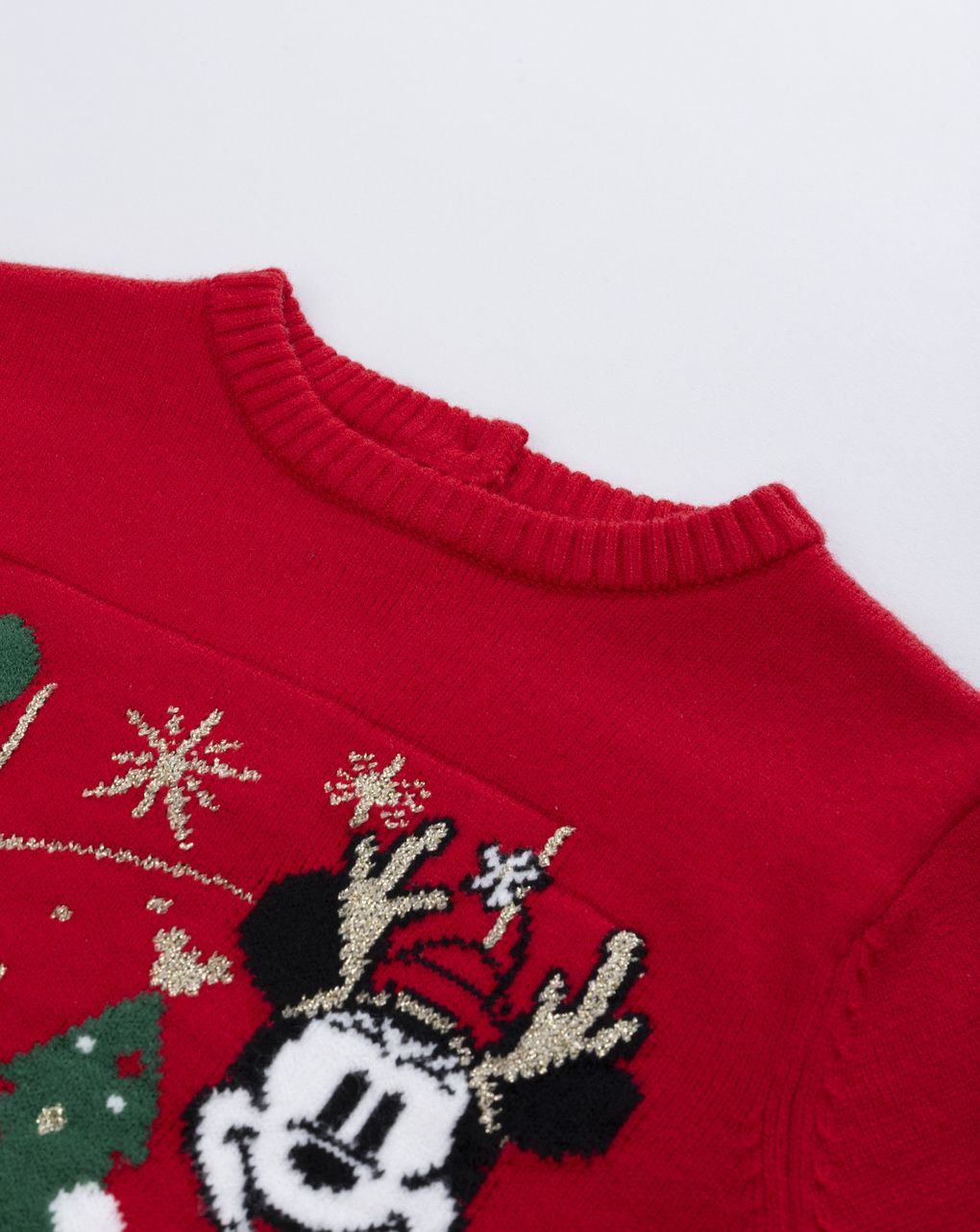 Maglione bimba disney minnie natale rosso