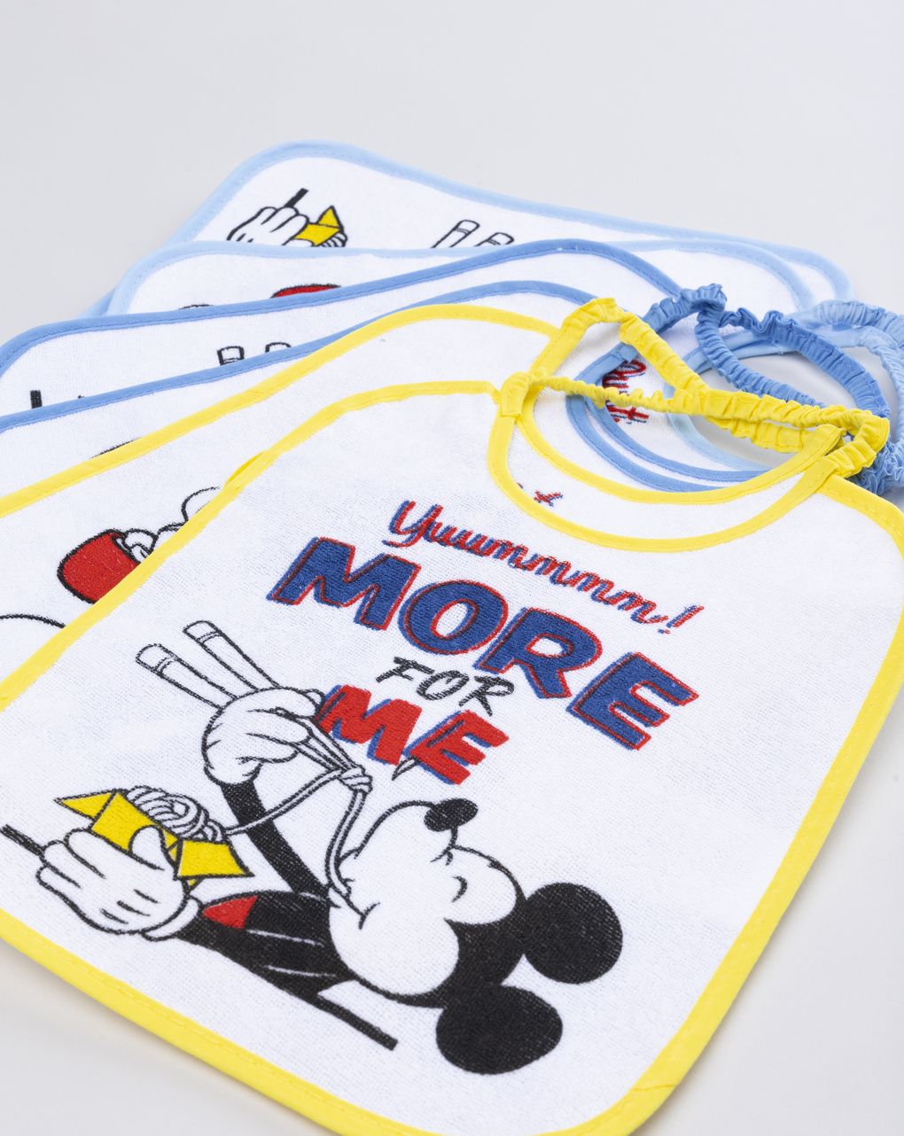 Pack 6 bavaglini bimbo disney mickey mouse multicolor