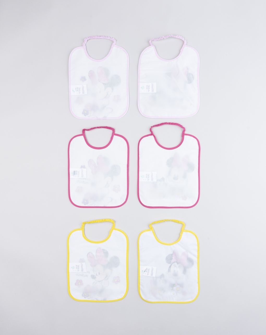 Pack 6 bavaglini bambina minnie mouse disney