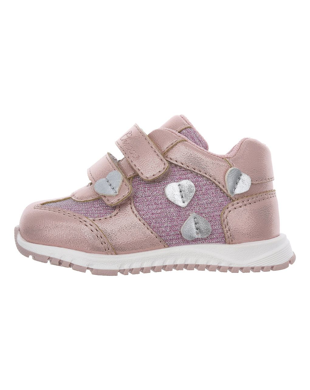 Chicco - scarpa glory bimba rosa doppio velcro con cuoricini