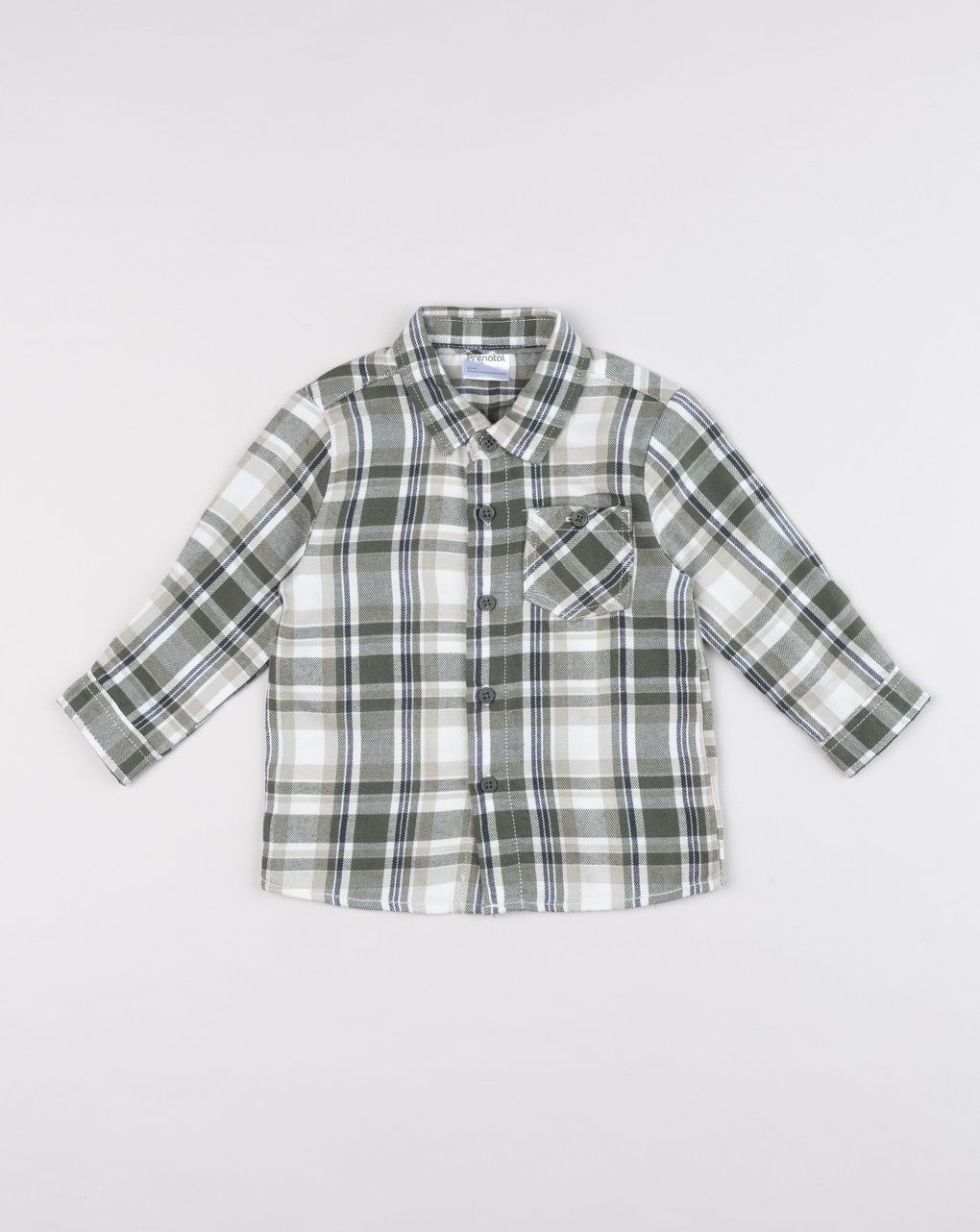 Camicia flanella bimbo a quadri multicolor