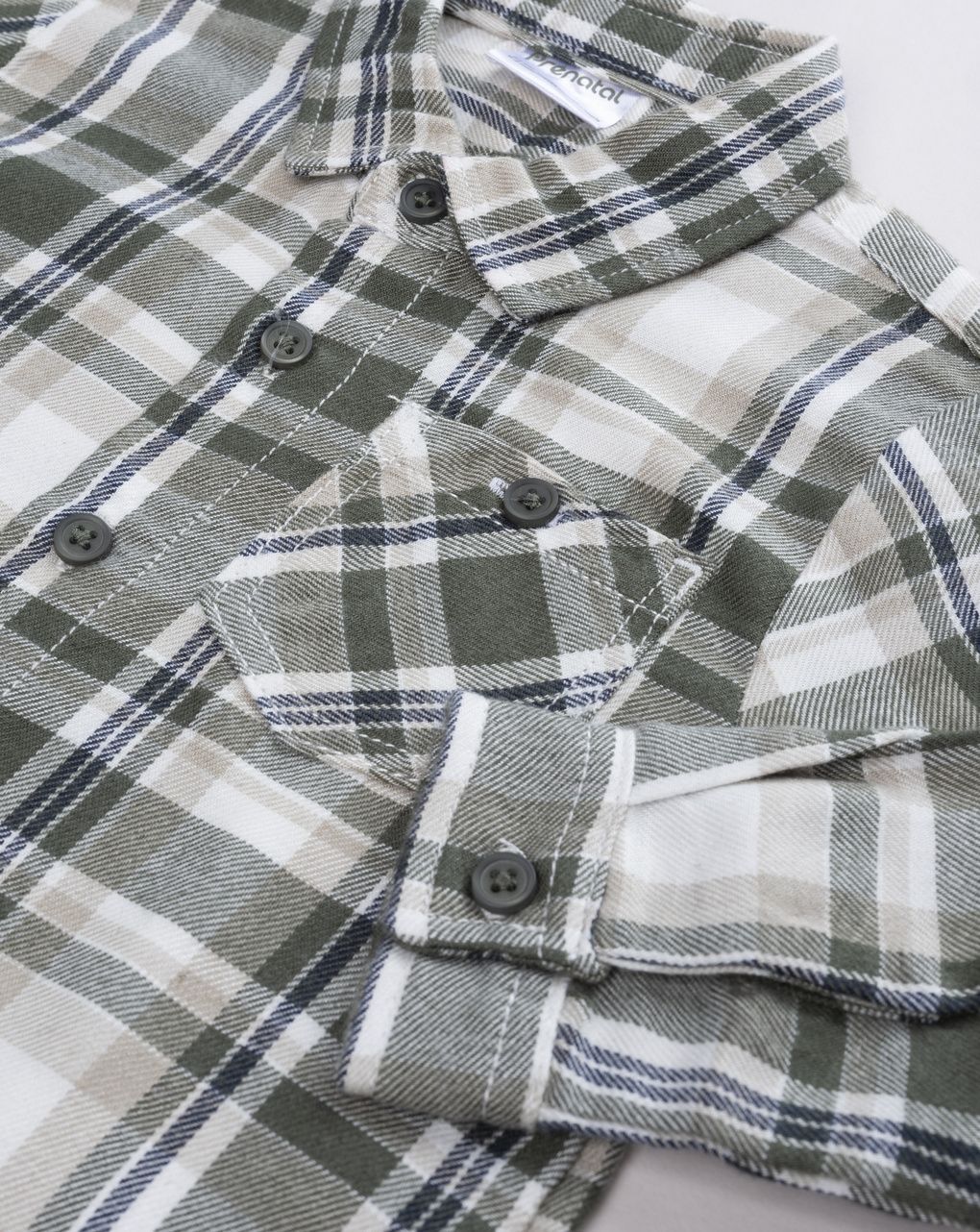 Camicia flanella bimbo a quadri multicolor