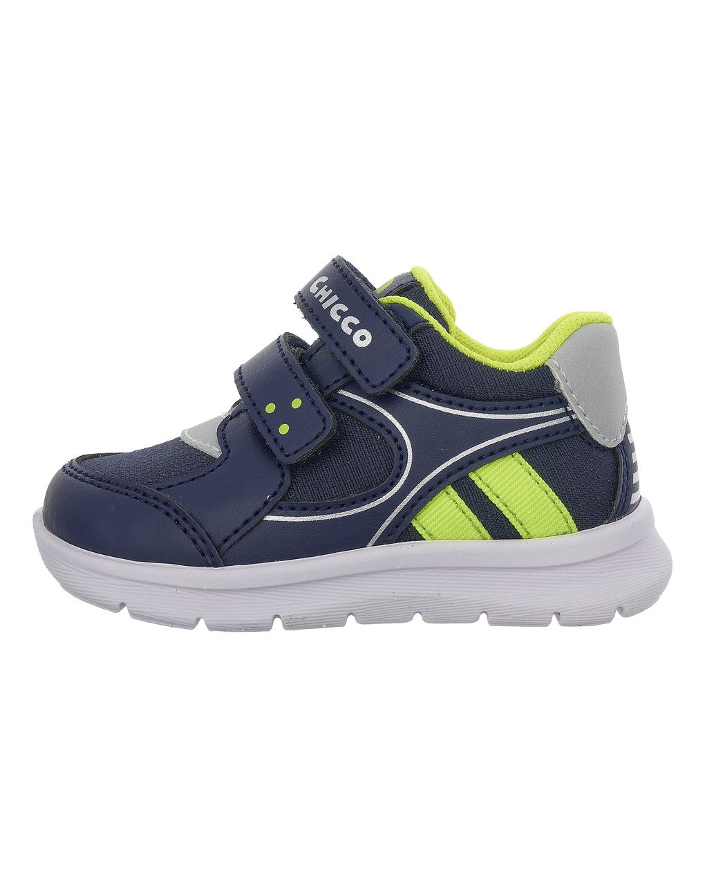 Chicco - scarpa gufo bimbo blu e verde con doppio strappo