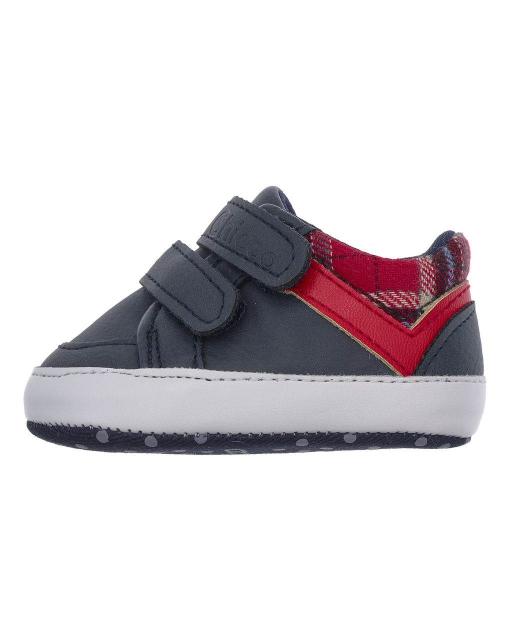 Chicco - scarpe bimbo blu olfio scozzese