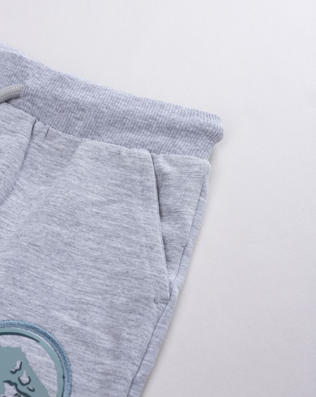 Pantaloni bimbo jurassic party grigio chiaro melange