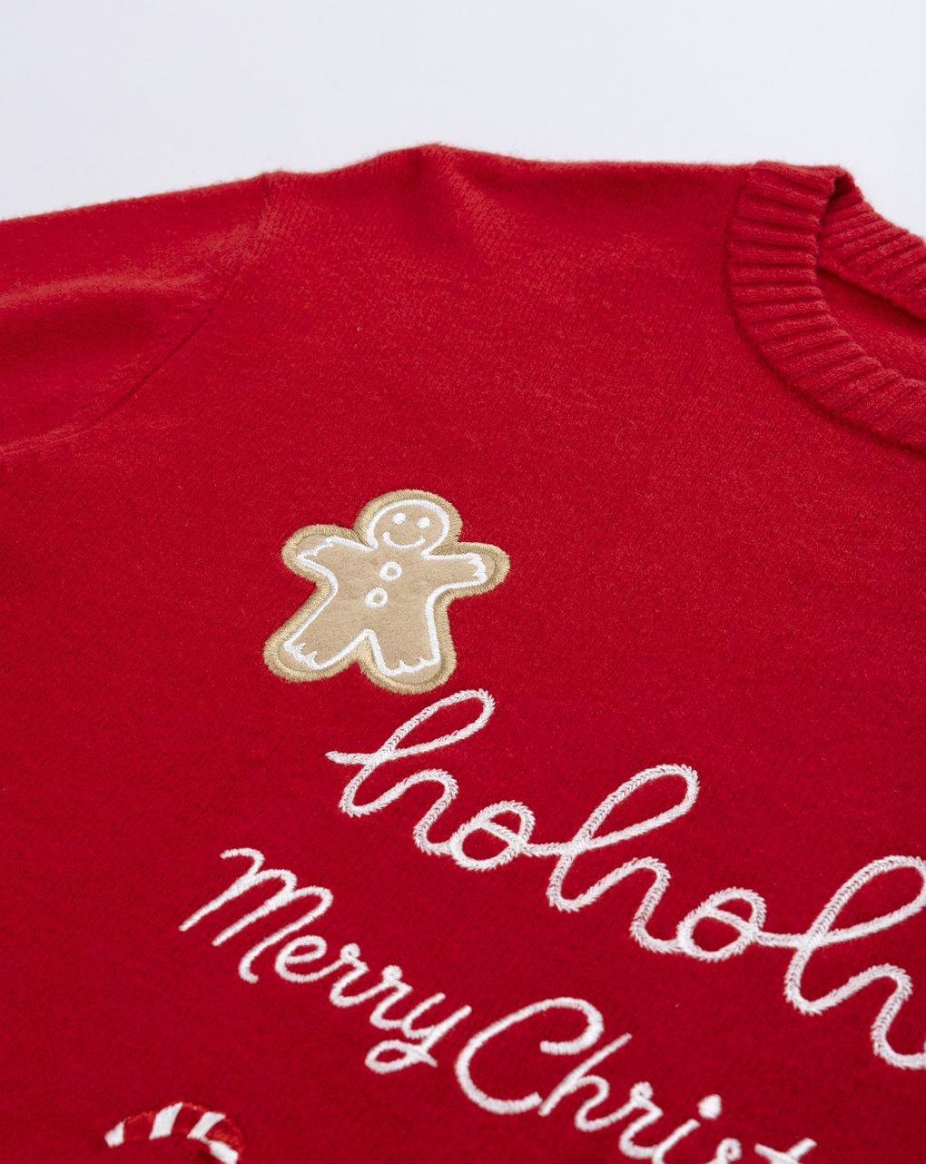 Maglione uomo natale rosso con dettagli a tema