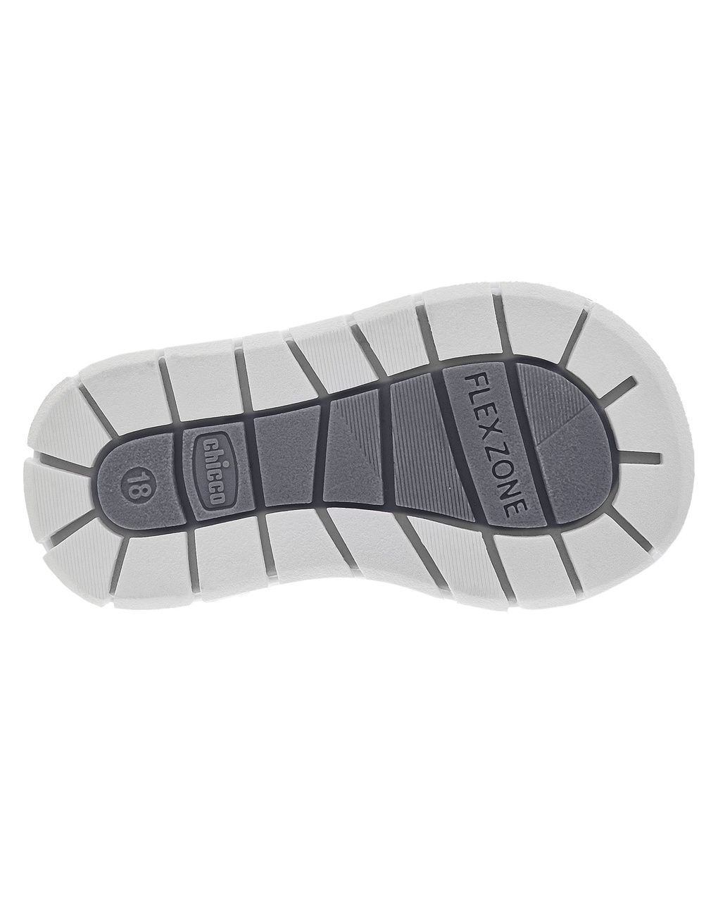 Chicco - scarpa fenice bimba acciaio doppio velcro con fiori