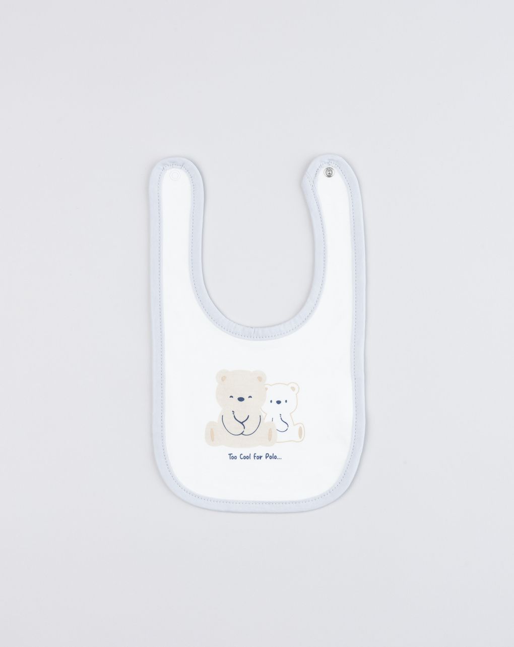Bavaglino bambino orsetti azzurro medio