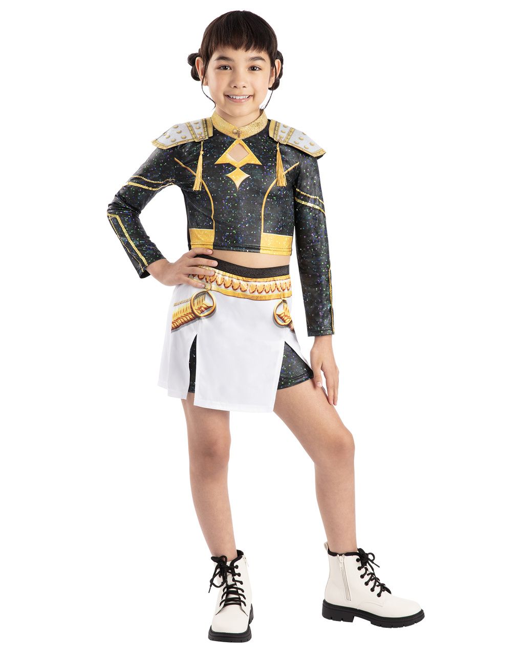Rubies costume ufficiale netflix k-pop demon hunters zoey golden deluxe per bambini