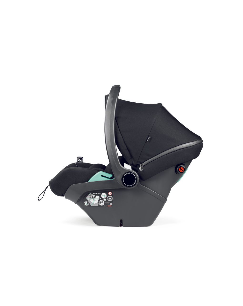 Seggiolino auto reclinabile primo viaggio lounge - true black - peg