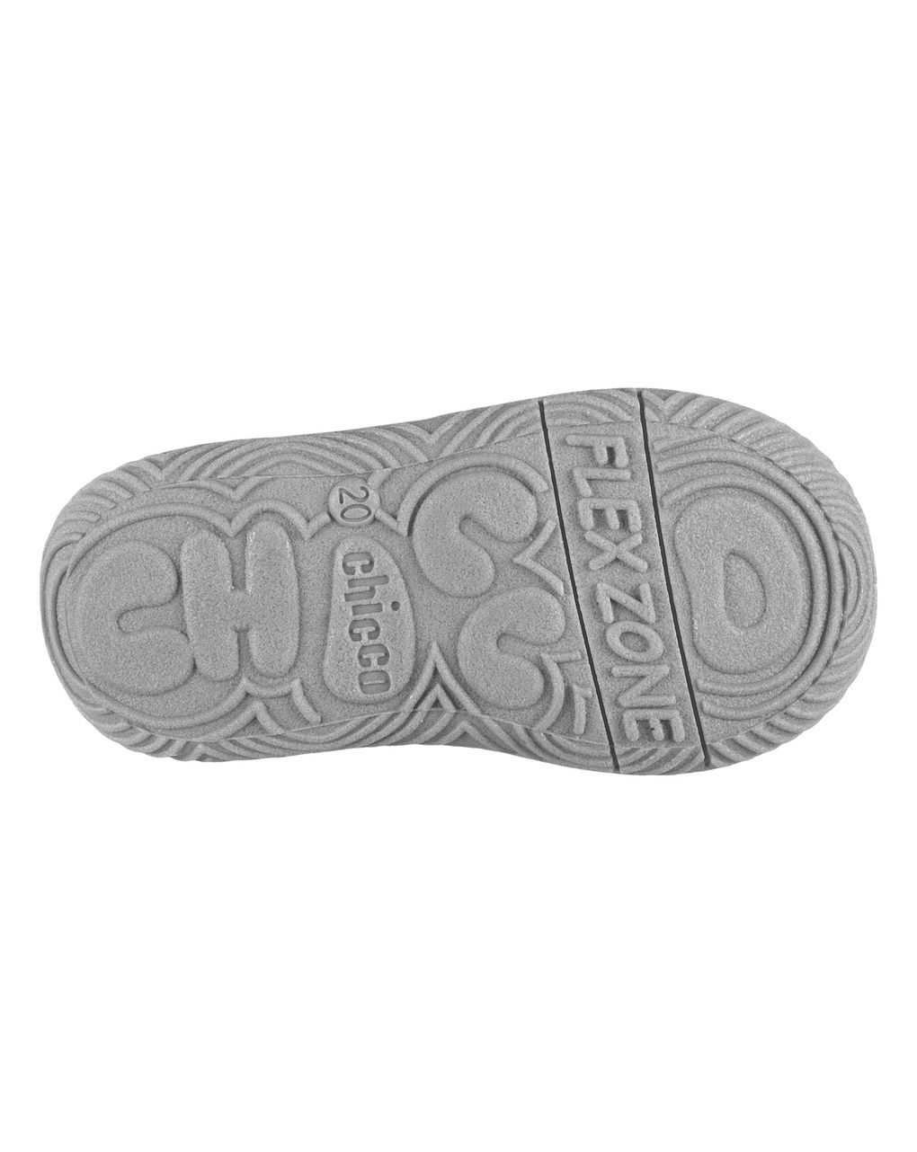 Chicco - scarpa asilo bimba grigia fedora  con allover