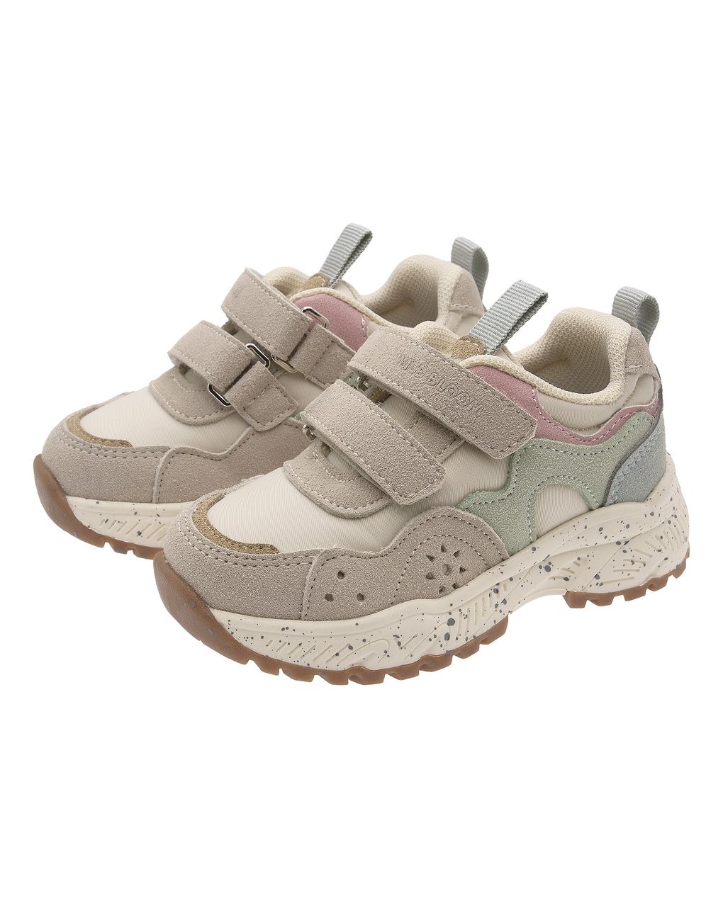 Chicco - scarpa crim bambina beige con touch pastello doppio velcro