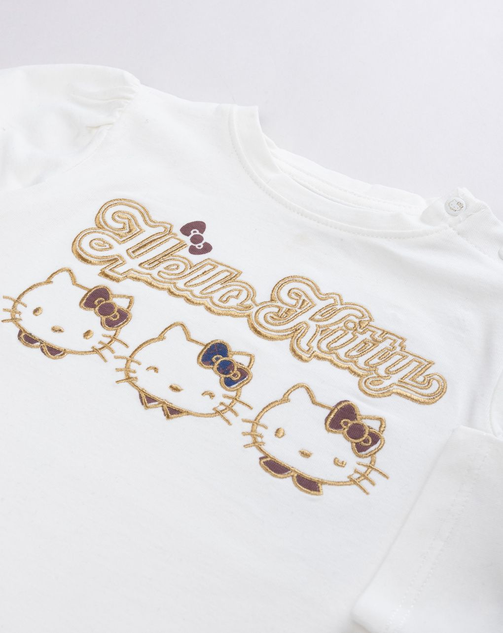 T-shirt bimba hello kitty panna