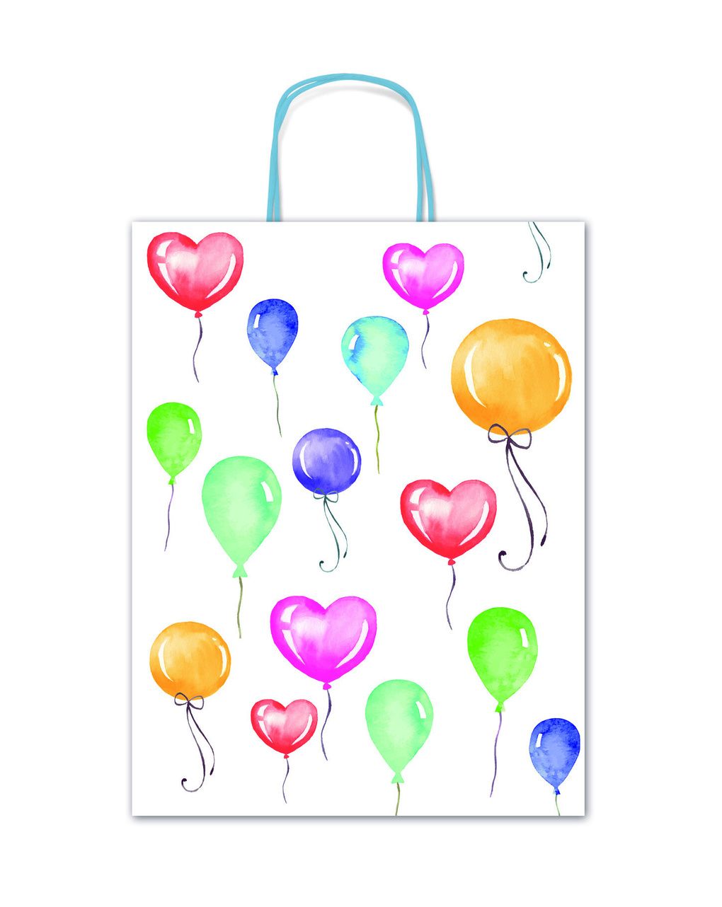 Borsa regalo palloncini - formato 26x34,5x12 cm