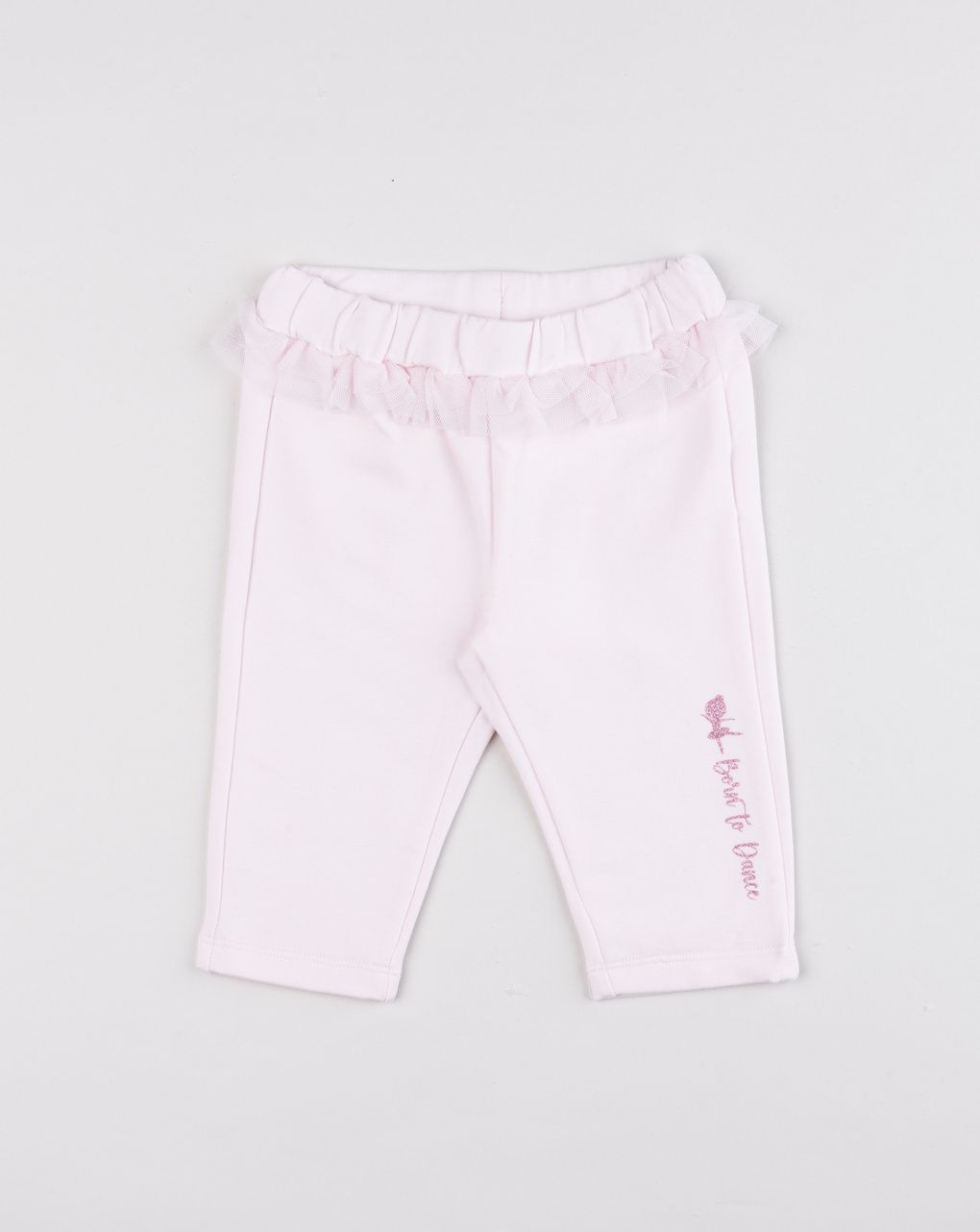 Pantalone felpa neonata ballerine rosa chiaro