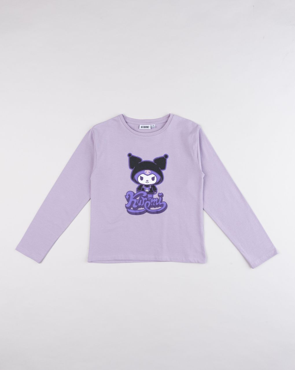 T-shirt maniche lunghe bambina kuromi lilla